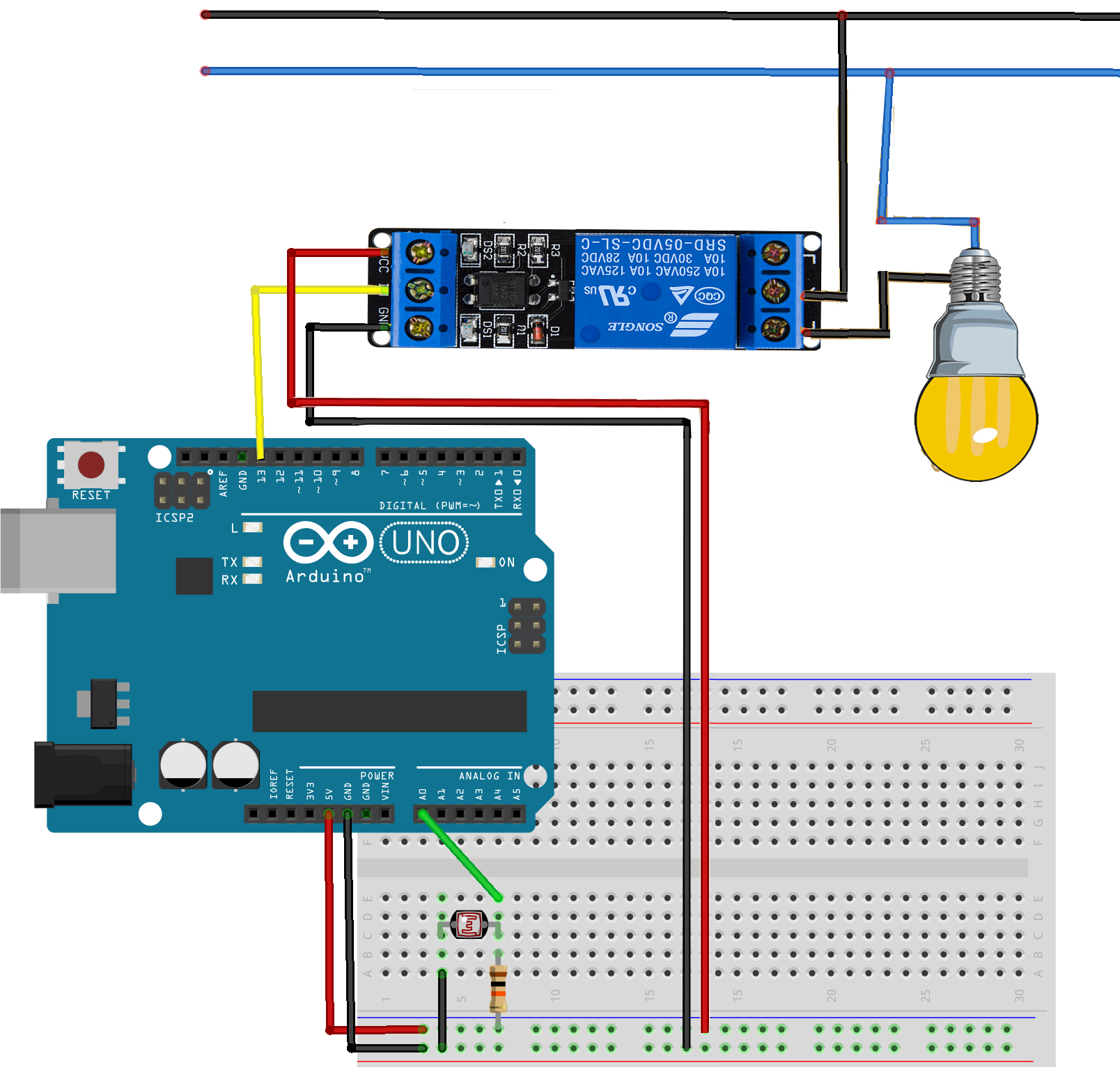 Sensor de luminosidade e arduino - Sensor de luminosidade LDR: Acionando Lâmpada com Arduino